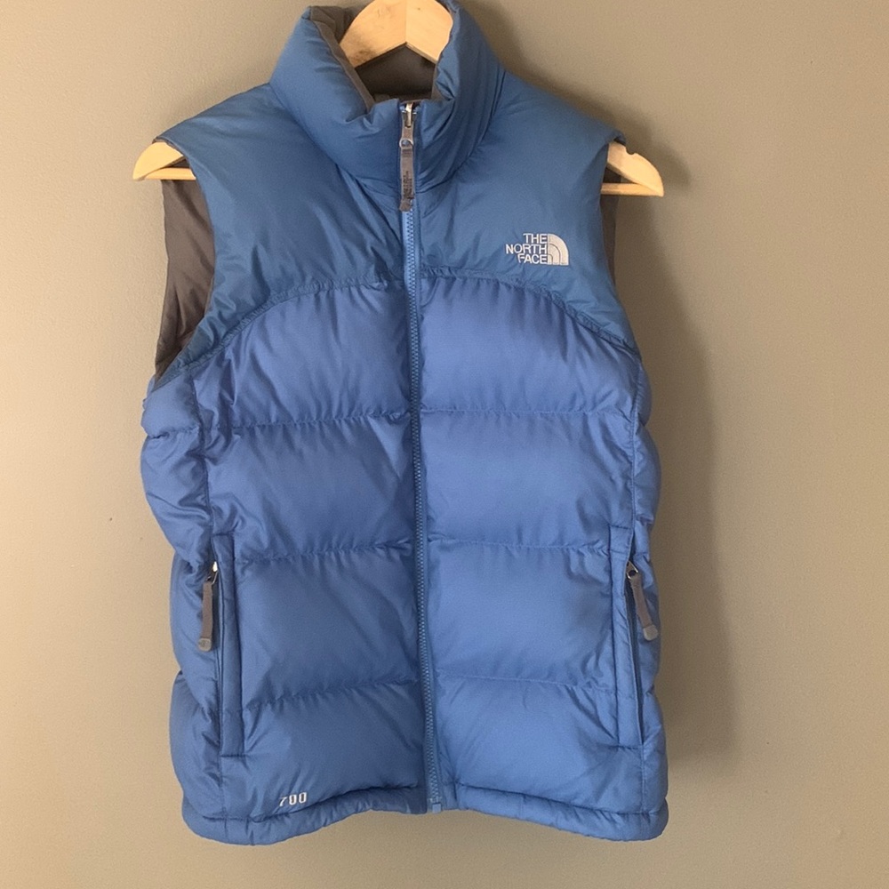 Vintage North Face 700 Blue Puffer Vest.  Women’s size medium